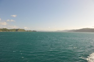 Leaving Wellington Harbour