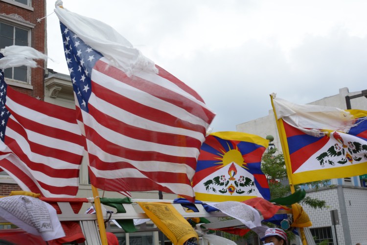 National pride brings together different groups -their own heritage reflected in the multicultural experience that is the USA